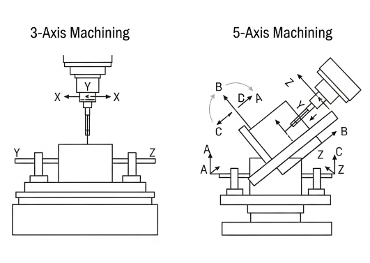 5-Axis vs 3-Axis Machining: How to Choose for Your Parts 1