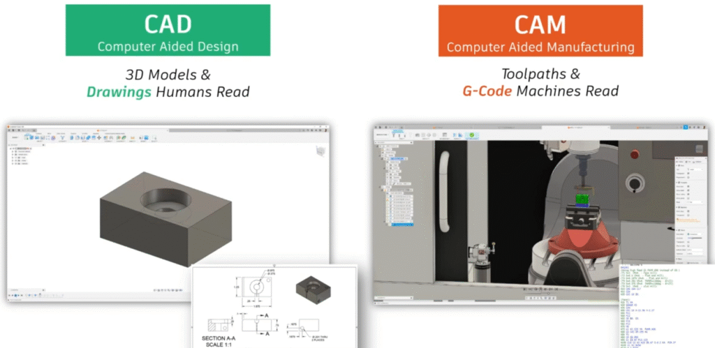 CAD vs CAM: comparison 2877 