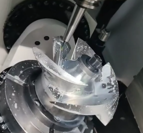 Steel impeller is in Machining 3001