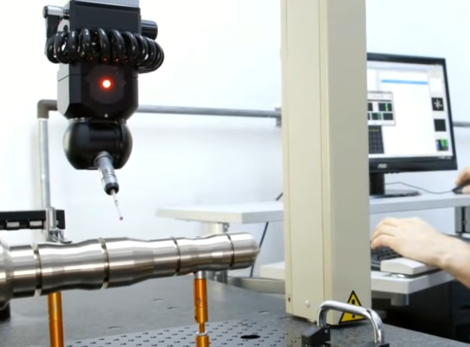 CMM inspection report and dimensional analysis results