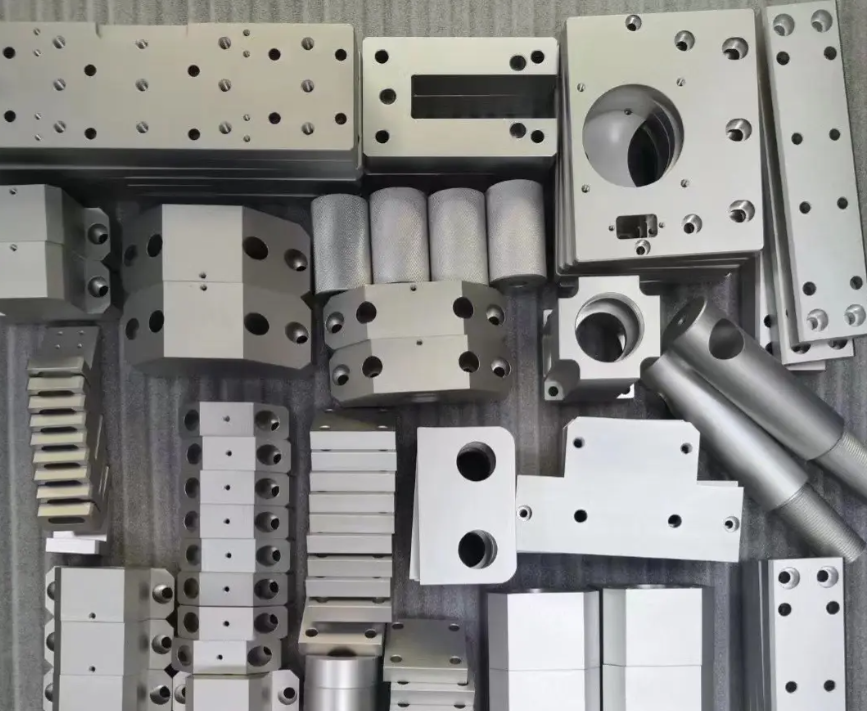 Surface finished parts used in manufacturing and machining