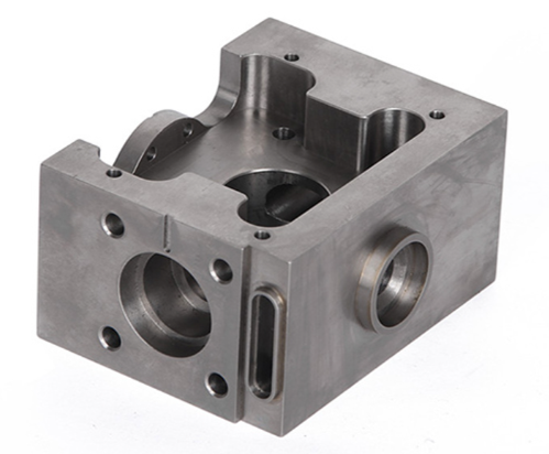 Finished titanium machined parts with smooth surface finish