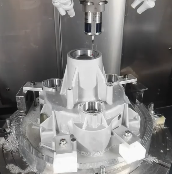 CNC milling machine used for custom machined parts