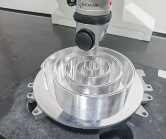 Quality control of custom machined parts