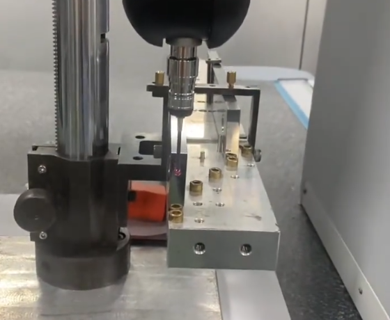 Quality control inspection for tight tolerance CNC machined parts