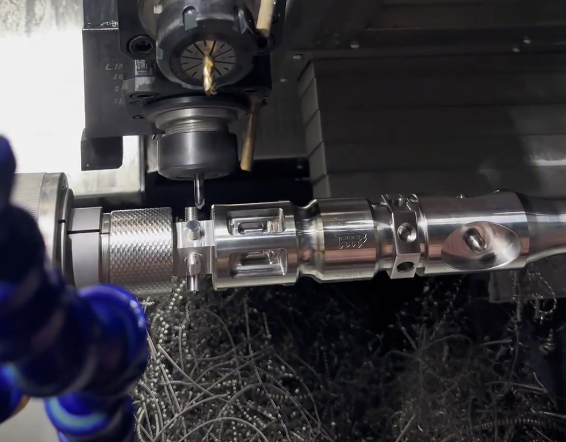 5-axis CNC machining center for complex precision components