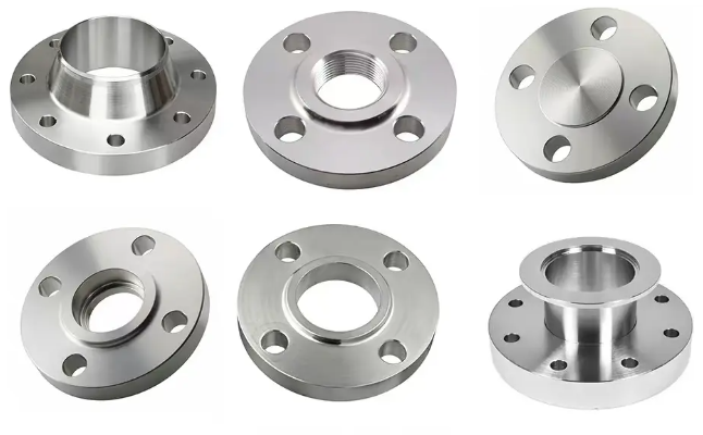 Finished CNC machined flange ready for oil and gas installation