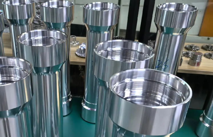 Precision CNC machined aerospace parts ready for assembly