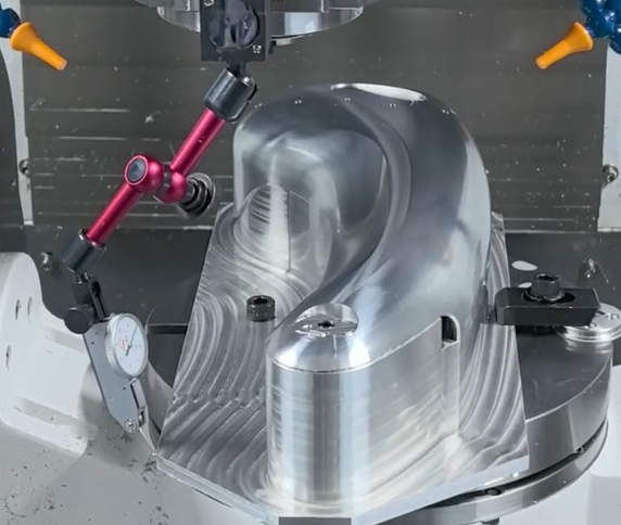 CNC machining producing precision metal components for automation industry