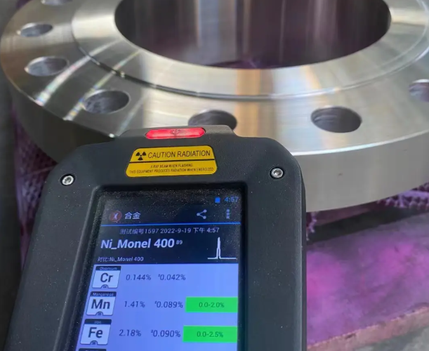 Monel 400 corrosion resistant alloy flange used in seawater environments