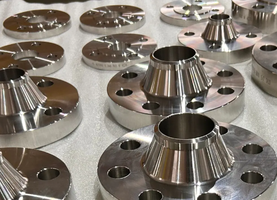 Custom stainless steel flange machining with tight tolerances
