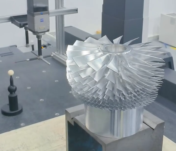 CMM inspection of aluminum CNC machined parts