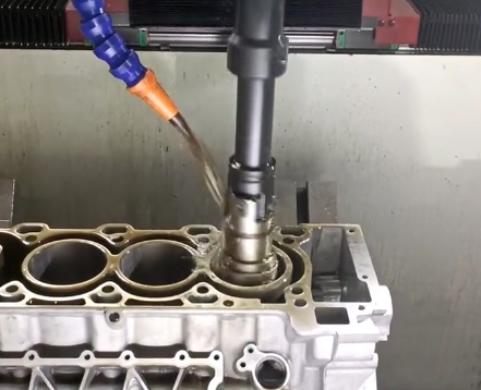 CNC honing machine finishing engine cylinder