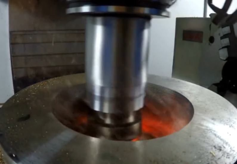 Inconel machining cutting tool and metal chips